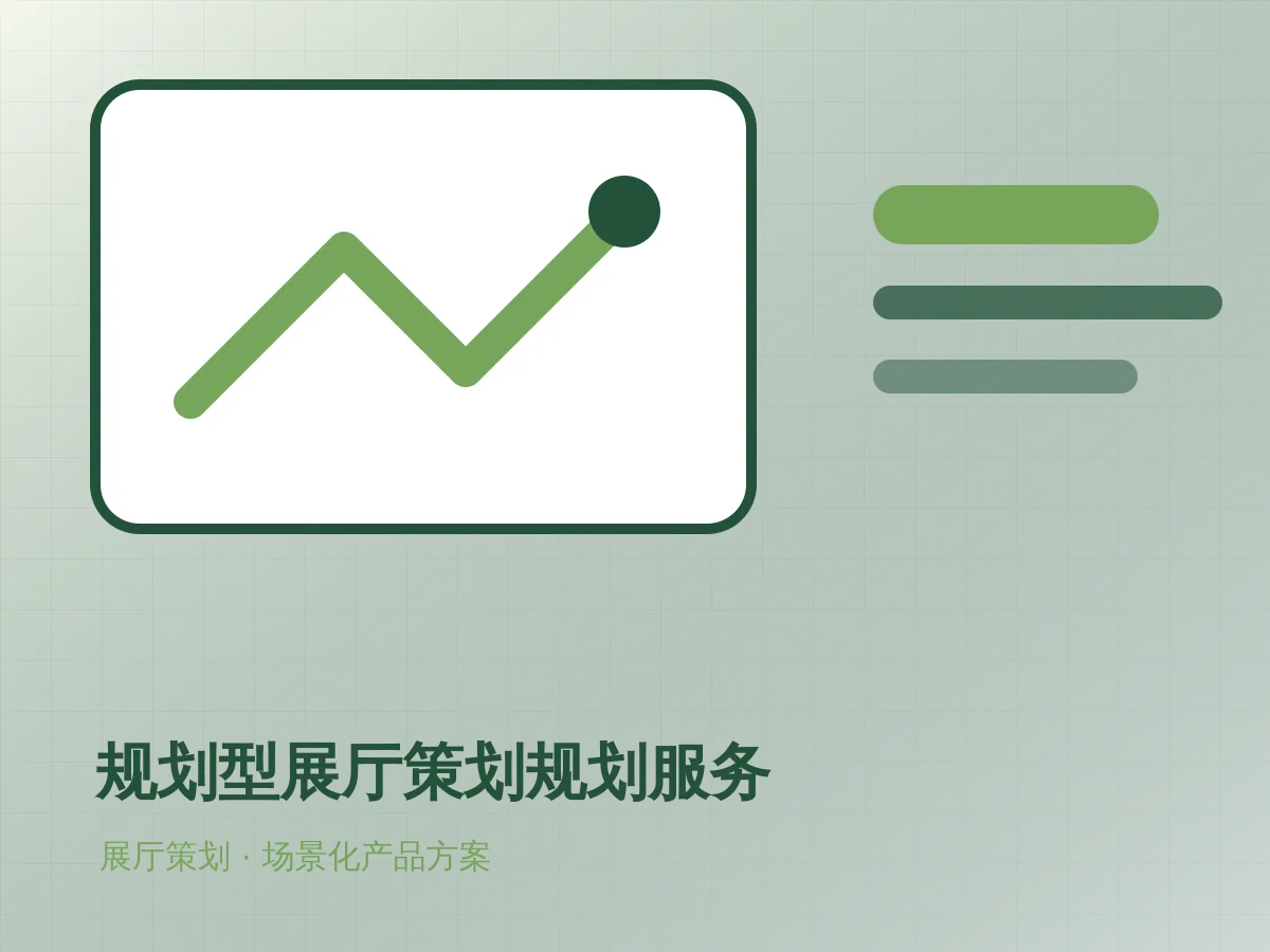规划型展厅策划规划服务产品示意图